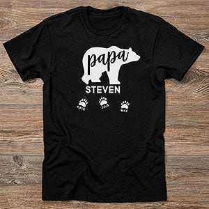Papa Bear Personalized Hanes® Adult T-Shirt - 21383-T