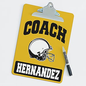 Football Personalized Coach Clipboard - 21418