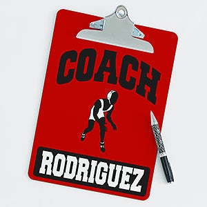 Wrestling Personalized Coach Clipboard - 21424