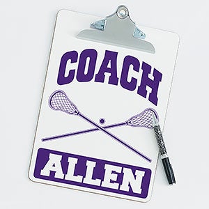 Lacrosse Personalized Coach Clipboard - 21425