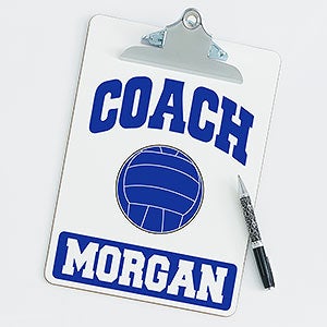 Volleyball Personalized Coach Clipboard - 21426