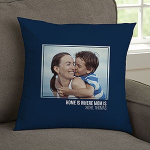 For Her Personalized 14-inch Velvet Photo Throw Pillow - 21452-SV