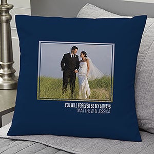 Wedding Photo Personalized 18 Throw Pillow - 21464-L
