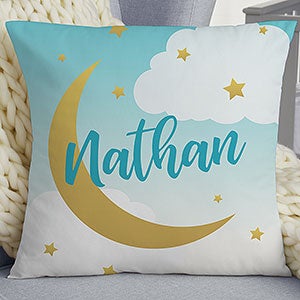 Beyond The Moon Personalized 18 Throw Pillow - 21486-L