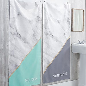 Marble Chic Personalized 30x60 Bath Towel - 21490