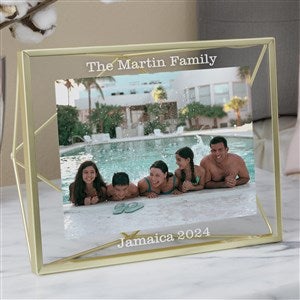 Favorite Destination Gold Prisma Engraved Photo Frame - 21622