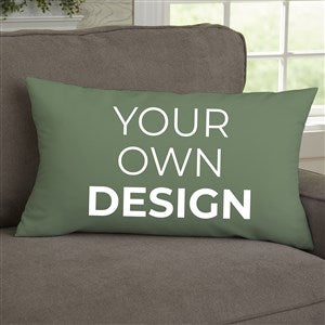 Design Your Own Personalized Lumbar Throw Pillow - Sage Green - 21633-SG