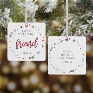 You Are Special Personalized Square Photo Ornament- 2.75 Metal - 2 Sided - 21705-2M
