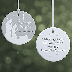 O Holy Night Personalized Christmas Ornament - 21709-2S