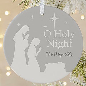 O Holy Night Personalized Large Ornament - 21709-1L