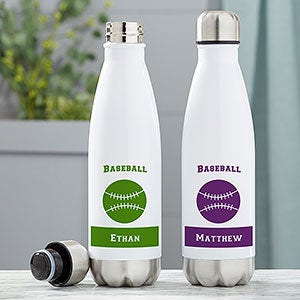 Baseball Personalized Insulated 17 oz. Water Bottle - 21740-L