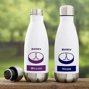 Hockey Personalized Insulated 12 oz. Water Bottle - 21742-S