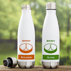 Hockey Personalized Insulated 17 oz. Water Bottle - 21742-L