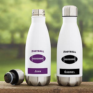 Football Personalized Insulated 12 oz Water Bottle - 21743-S