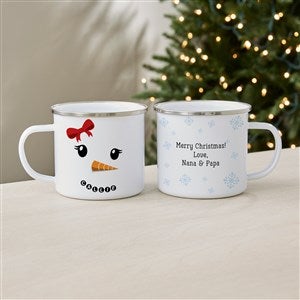 Snowman Character Personalized Camp Mug