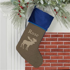 Outdoorsmen Personalized Blue Christmas Stockings - 21882-BL