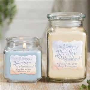 In Memory 10 oz Crystal Waters Scented Memorial Candle