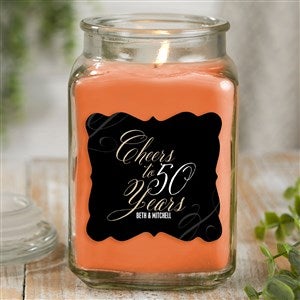 Cheers To Personalized 18 oz Walnut Coffee Scented Candle - 21904-18WC