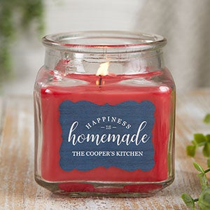 Happiness Is Homemade 10 oz Cinnamon Scented Candle Jar - 21906-10CS
