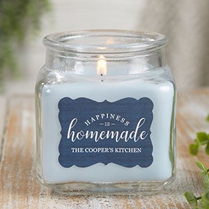 Happiness Is Homemade 10 oz Crystal Waters Scented Candle Jar - 21906-10CW