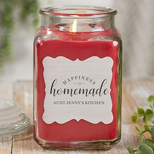 Happiness Is Homemade 18 oz Cinnamon Scented Candle Jar - 21906-18CS