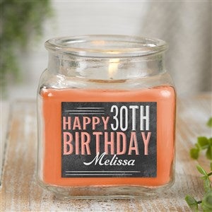 Vintage Birthday Personalized 10 oz. Pumpkin Spice Candle Jar - 21915-10WC