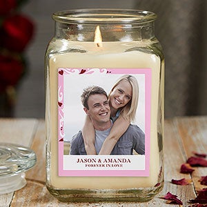 Sweethearts 18 oz Vanilla Bean Scented Photo Candle Jar - 21919-18VB