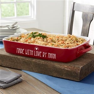 Tall Loaf Pan / Small Casserole Baking Dish Customized with