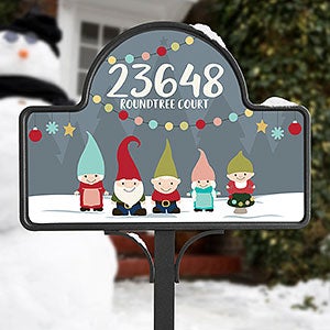 Gnome Family Personalized Magnetic Garden Sign - 21965