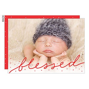 Blessed Photo Premium Holiday Card - 21975-P