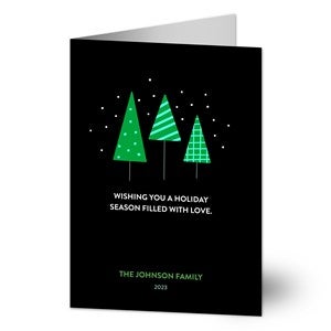 Simple Trees Holiday Card - 22001