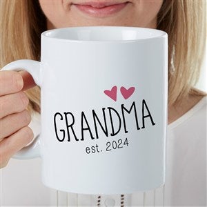 Grandparent Established Personalized 30 oz. Oversized Coffee Mug - 22036