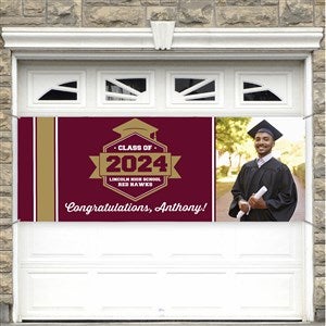 Class Of Personalized Graduation Photo Banner - 45x108 - 22046-L