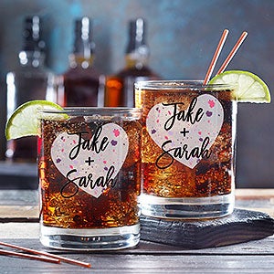 Personalized Square Cocktail Glasses – A Gift Personalized