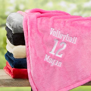 Personalized 60x80 Pink Sports Fleece Blanket - 22428-PL