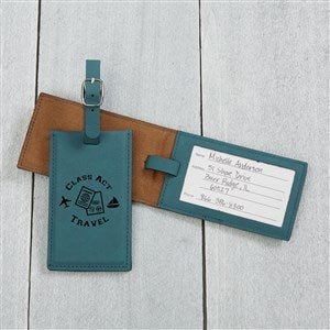 Personalized Logo Bag Tag: Teal - 22464