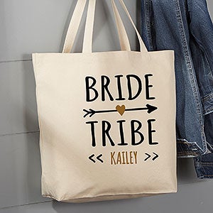 Bride Tribe Personalized Canvas Tote Bag- 20 x 15 - 22613-L