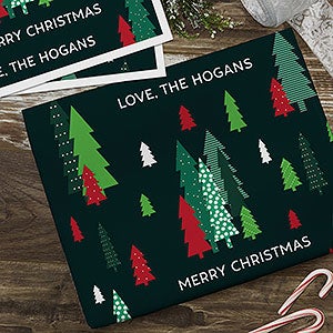 Simple Trees Personalized Wrapping Paper Sheets - Set of 3 - 22669-S