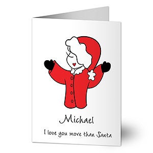 Holiday Girl Greeting Card - 22694