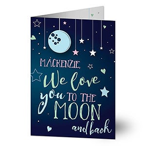 Moon  Back Greeting Card - 22959