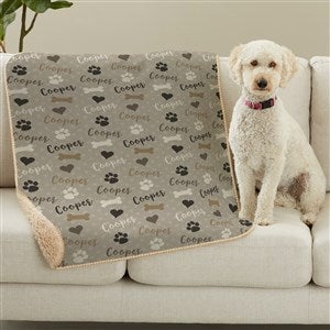 Playful Puppy Premium Sherpa Dog Blanket - 23070-S