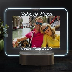 Horizontal LED Picture Frame Engraved Light Up Glass Frame - 23321-H