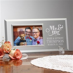 Mr  Mr Personalized Wedding Glass Picture Frame - 23388-MRMR