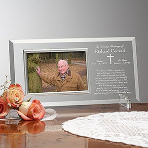 We Shall Meet Again Engraved Glass Memorial Picture Frame  - 23390