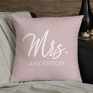 Stamped Elegance Personalized 14quot; Throw Pillow - 23557-S