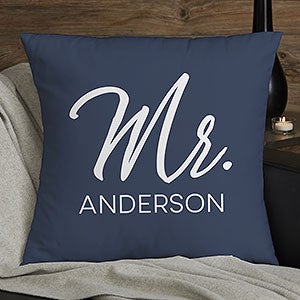 Stamped Elegance Personalized 18quot; Throw Pillow - 23557-L