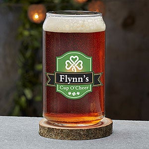 Cup O Cheer Irish Personalized Pint Glass - 23570-B
