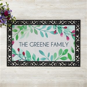 Spring Floral Personalized Doormat- 20x35 - 23573-M