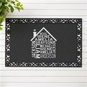 Family Home Personalized Doormat - 20x35 - 23577-M