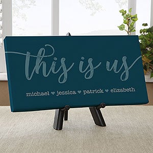 This is Us Personalized Canvas Print- 5½ x 11 - 23580